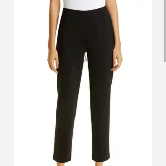 Eileen Fisher Organic Cotton Ankle Pant in Black XS NWT - Picture 3 of 12